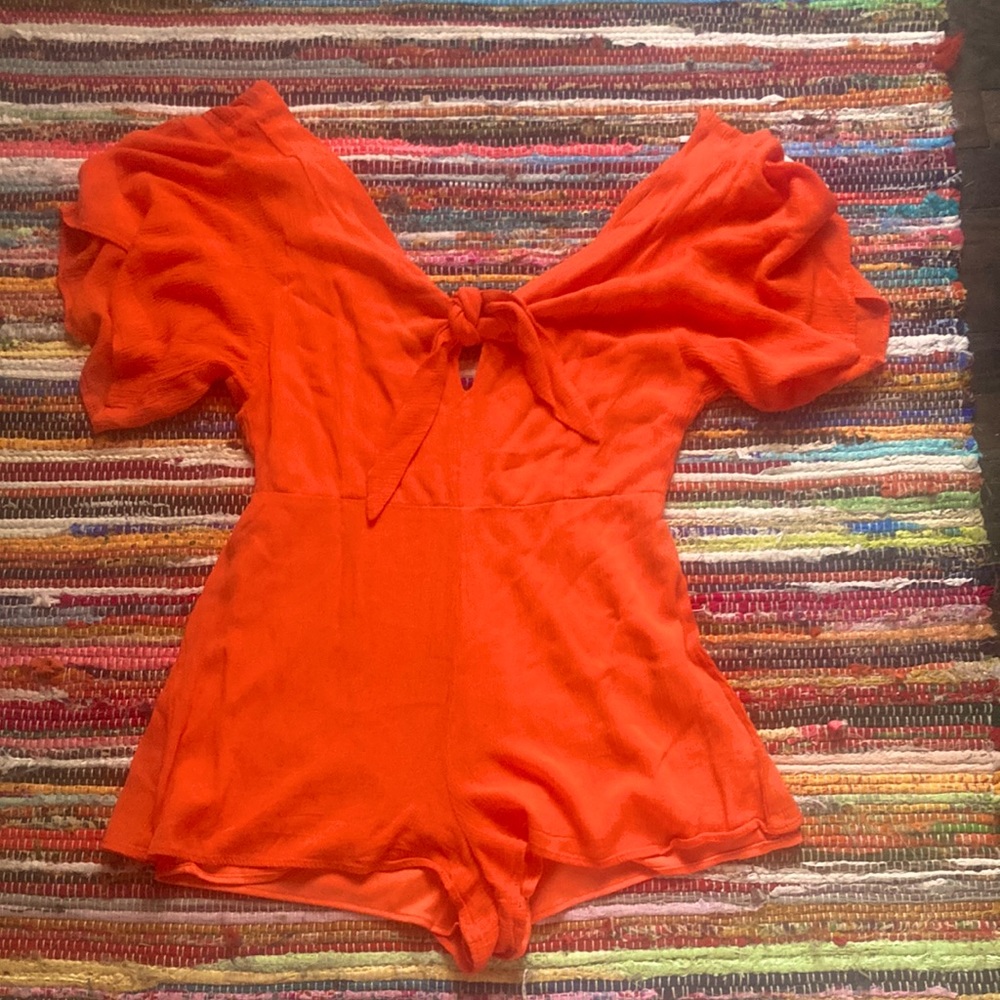 Louna orange romper